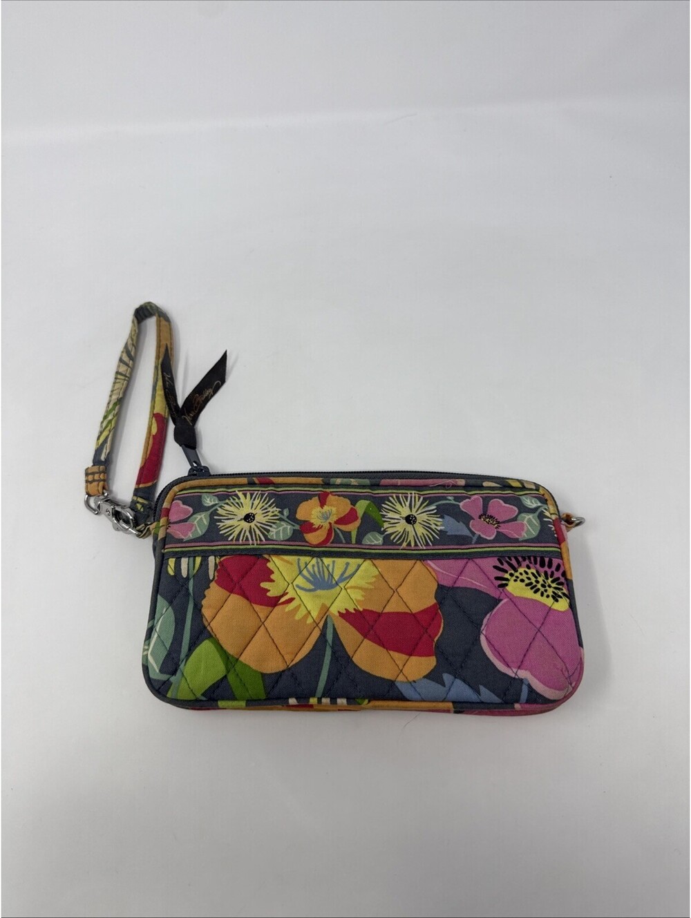 Vera Bradley Multicolored Floral Wristlet with Wrist Strap